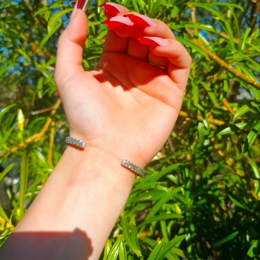 Sterling Silver Navajo Bracelet - Picture 4 of 6